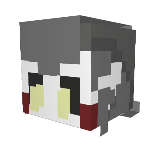 TheTagetes Minecraft avatar head, 3D render