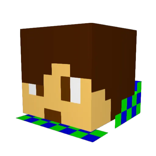 TheTankBoy Minecraft avatar head, 3D render