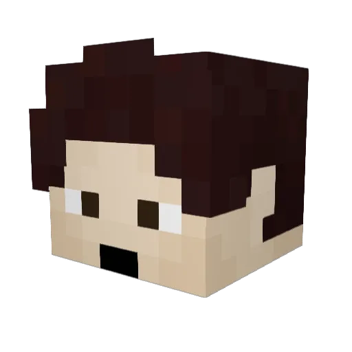 TheTankOtaku Minecraft avatar head, 3D render