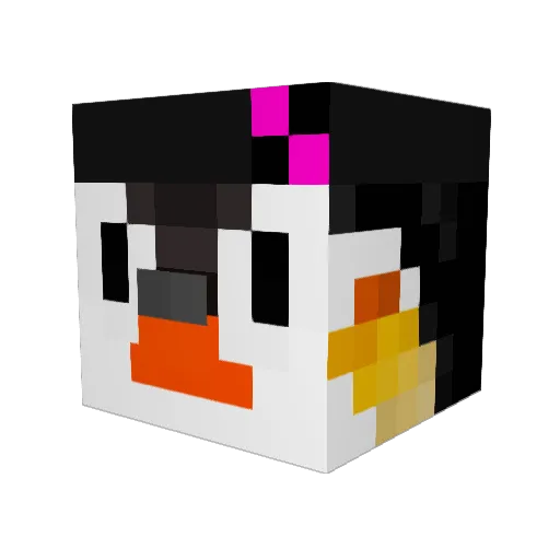 TheTasom Minecraft avatar head, 3D render