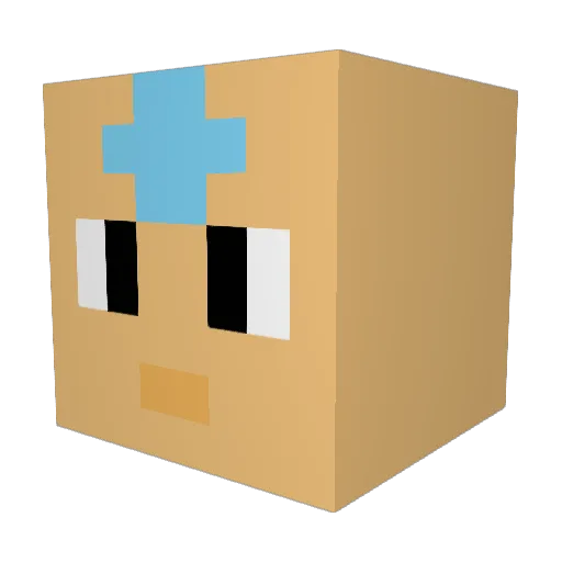 TheTeedanLee Minecraft avatar head, 3D render