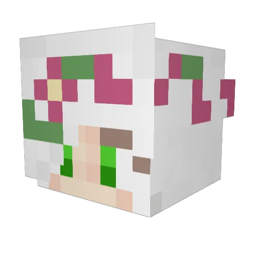 TheTemi Minecraft avatar head, 3D render