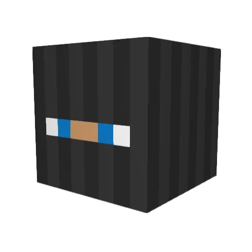 TheTerrorist Minecraft avatar head, 3D render