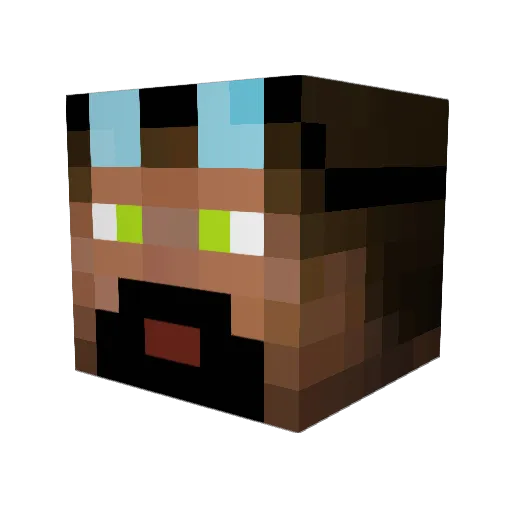 TheTheonator Minecraft avatar head, 3D render