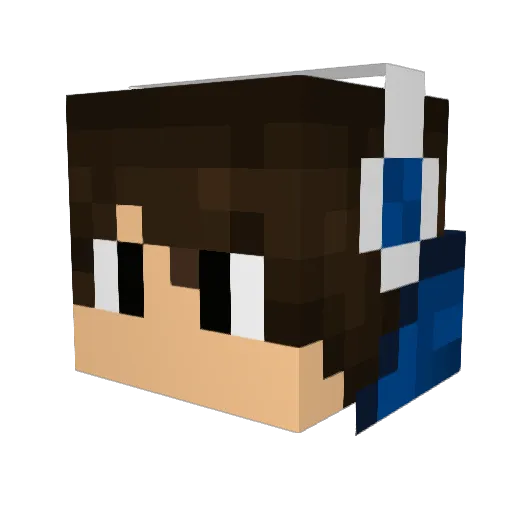 TheThg Minecraft avatar head, 3D render