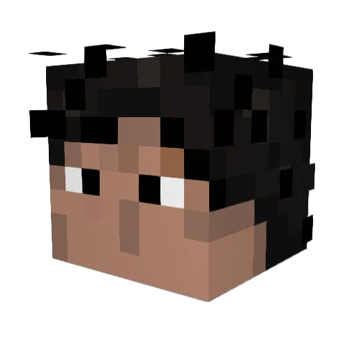 TheThiccPenguin Minecraft avatar head, 3D render