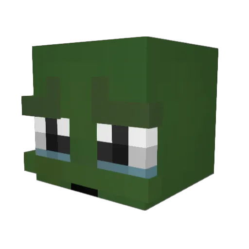 TheThickest Minecraft avatar head, 3D render