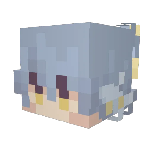TheThirdMoon Minecraft avatar head, 3D render