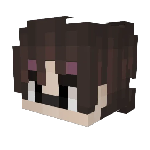 TheThreeFIVE Minecraft avatar head, 3D render
