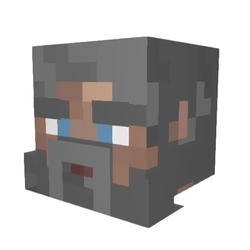 TheThubGoof Minecraft avatar head, 3D render