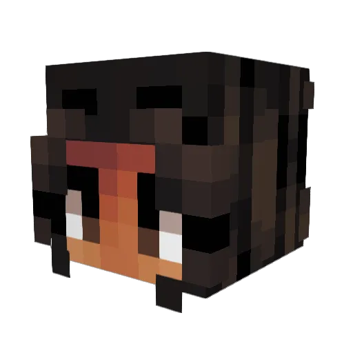 TheThunderSister Minecraft avatar head, 3D render