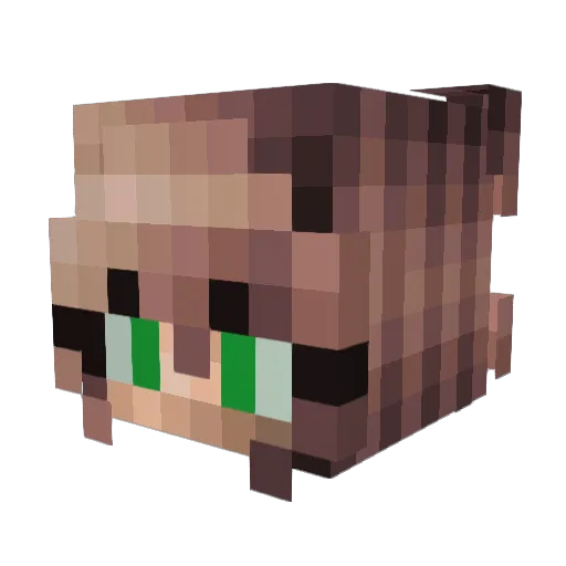 TheTina Minecraft avatar head, 3D render