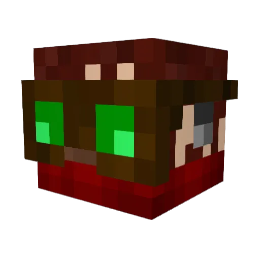 TheTinker Minecraft avatar head, 3D render