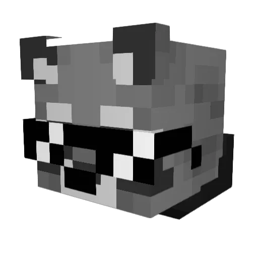 TheTinyForest Minecraft avatar head, 3D render