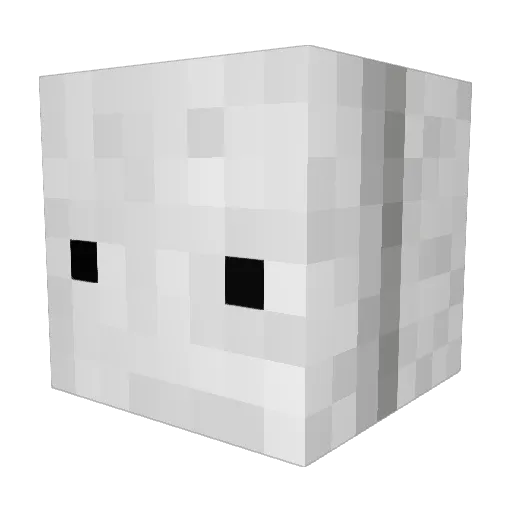 TheTioletPaper Minecraft avatar head, 3D render