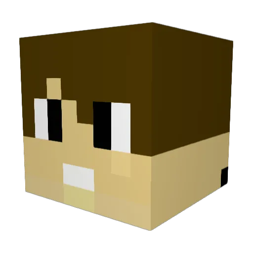 TheTiredRun Minecraft avatar head, 3D render