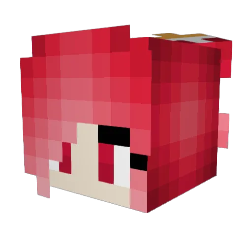 TheTitsOfAhri Minecraft avatar head, 3D render