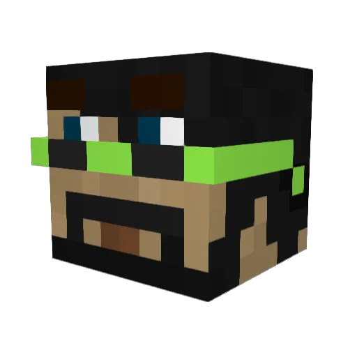 TheToT24 Minecraft avatar head, 3D render