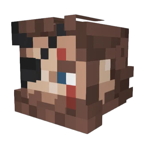 TheToastler Minecraft avatar head, 3D render