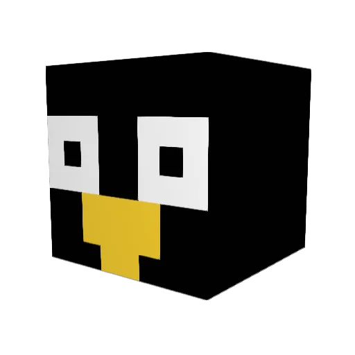 TheTobbs Minecraft avatar head, 3D render