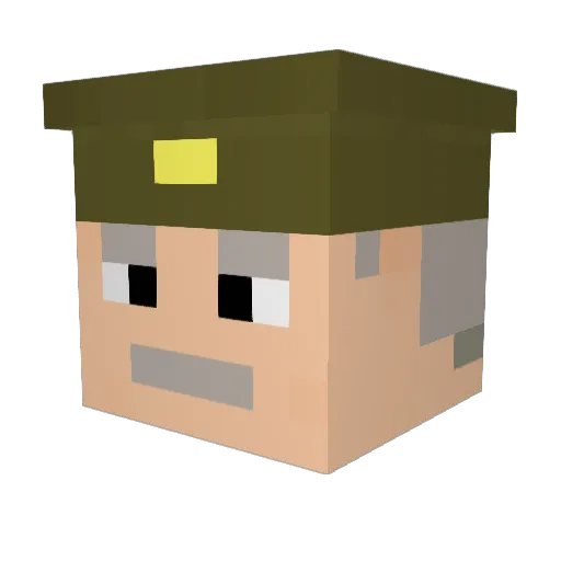 TheToeDestroyer Minecraft avatar head, 3D render