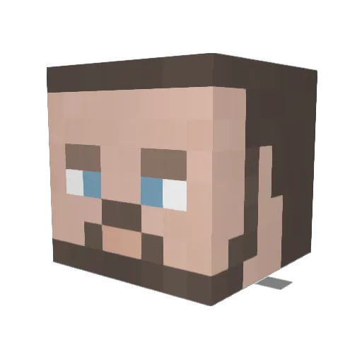 TheTonce Minecraft avatar head, 3D render