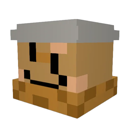 TheTopNotchBox Minecraft avatar head, 3D render