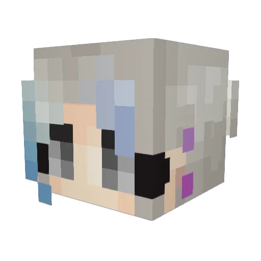 TheTopazTiger Minecraft avatar head, 3D render