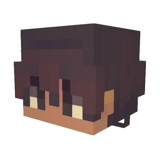 TheTophren Minecraft avatar head, 3D render