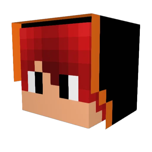 TheTorch13 Minecraft avatar head, 3D render