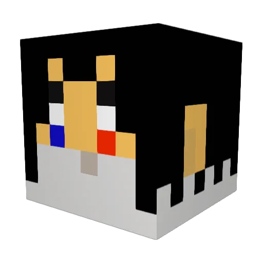 TheTorresTwins Minecraft avatar head, 3D render