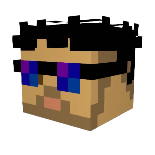 TheTowerGuy Minecraft avatar head, 3D render