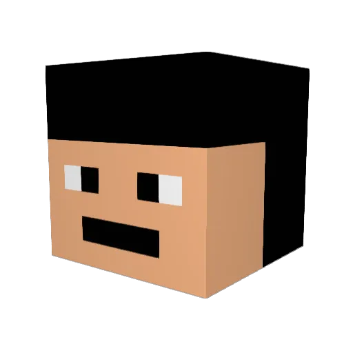 TheToydominic Minecraft avatar head, 3D render