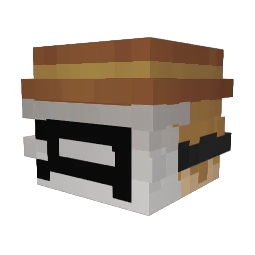 TheTravllr Minecraft avatar head, 3D render