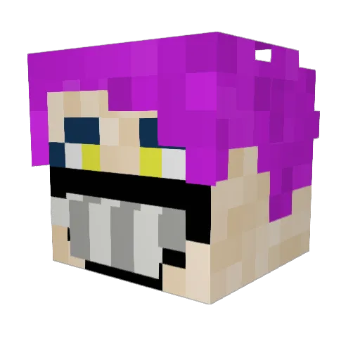 TheTreeMan Minecraft avatar head, 3D render