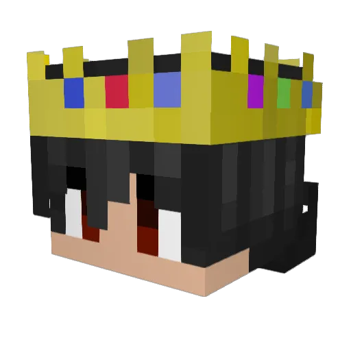 TheTriBlade Minecraft avatar head, 3D render
