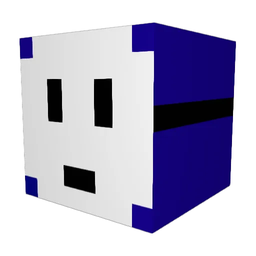 TheTrippJax Minecraft avatar head, 3D render