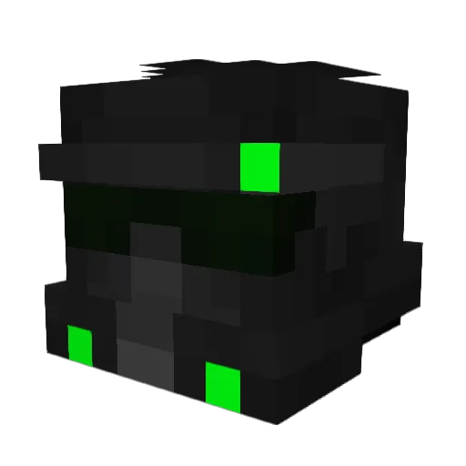 TheTrojanWar97 Minecraft avatar head, 3D render