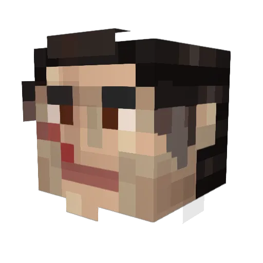 TheTrollJesus Minecraft avatar head, 3D render