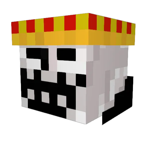 TheTrollKing Minecraft avatar head, 3D render