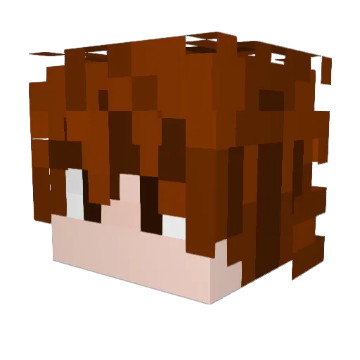 TheTrueAchiever Minecraft avatar head, 3D render