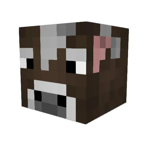 TheTrueAva Minecraft avatar head, 3D render