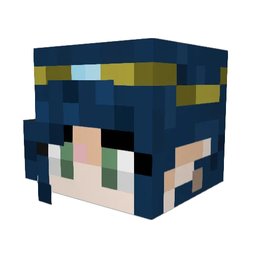 TheTrueGuyFury Minecraft avatar head, 3D render