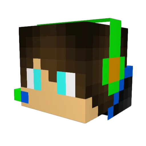 TheTrueHowler Minecraft avatar head, 3D render