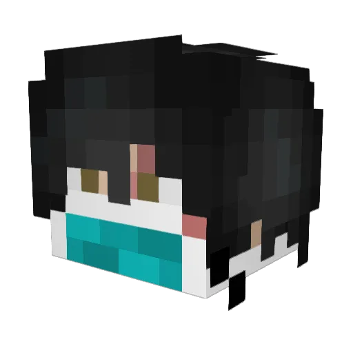 TheTruePenguin Minecraft avatar head, 3D render
