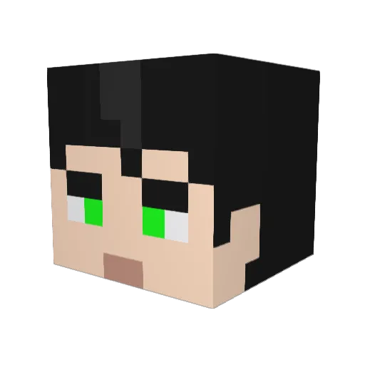 TheTruePsyfon Minecraft avatar head, 3D render