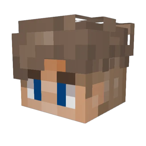 TheTrueRusty Minecraft avatar head, 3D render