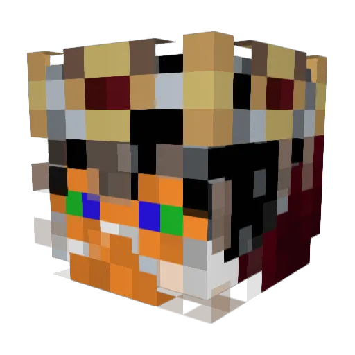 TheTrueSirius Minecraft avatar head, 3D render