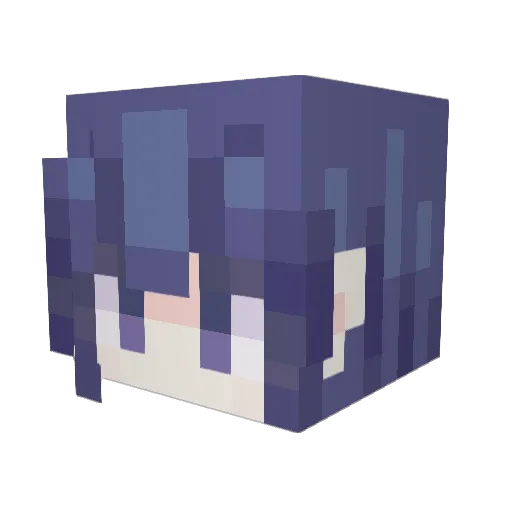 TheTruerLetterZ Minecraft avatar head, 3D render