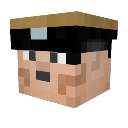 TheTschumi Minecraft avatar head, 3D render